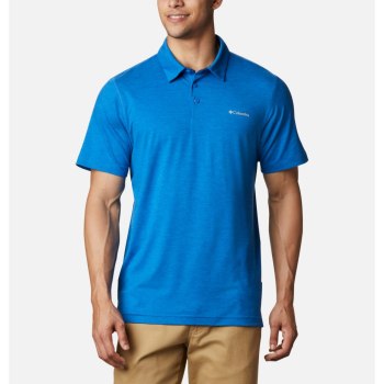 Columbia Tech Trail Big, Polo Azules Claro Para Hombre | 534029-UVI